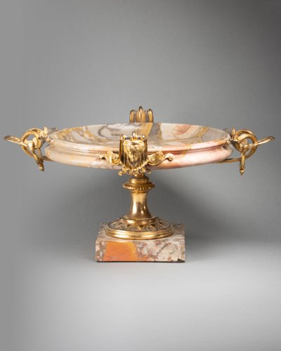 Marble Cup Set in a Gilt Bronze Mount, 19th Century
