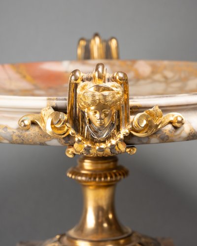 Marble Cup Set in a Gilt Bronze Mount, 19th Century
