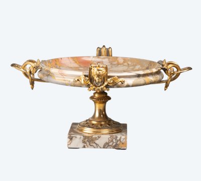Marble Cup Set in a Gilt Bronze Mount, 19th Century