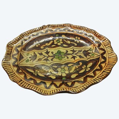 Louis Tissier earthenware Nabeul Tunisia dish