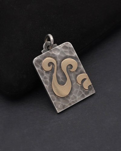 Pendentif Jean Després signe du zodiaque bélier en argent, signe strologique, natif mars et avril 