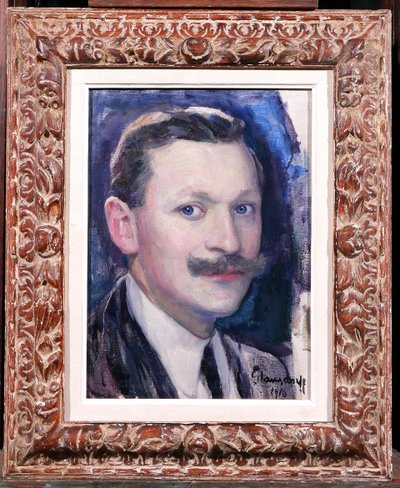 Hubert Glansdorff 1877-1863 Selbstporträt, 1916, Gemälde, Porträt Mann Belgien Künstler