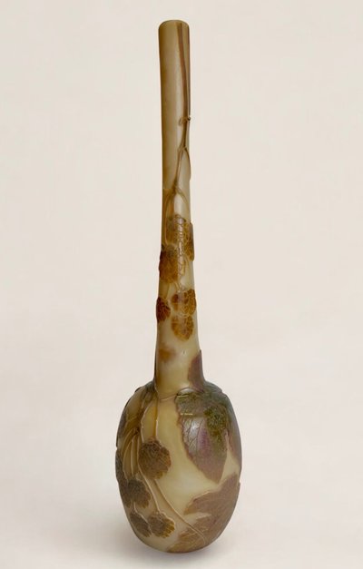 Legras Saint Denis Vase a décor des Houblons 