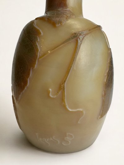 Legras Saint Denis Vase a décor des Houblons 