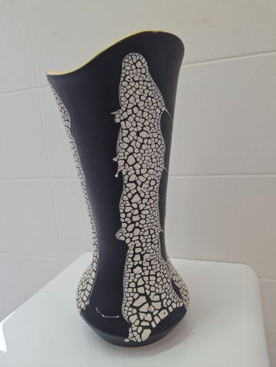 Trendige Keramikvase 37cm hoch