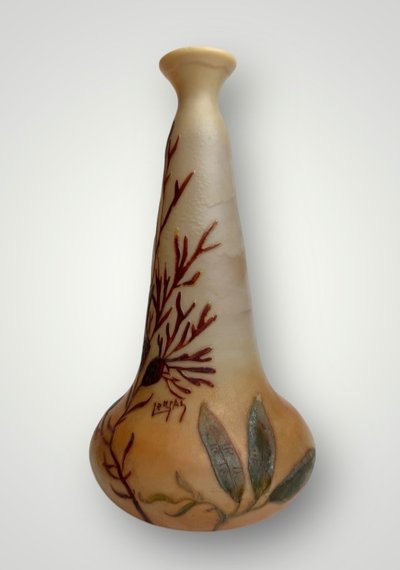 Legras Sumatra Vase with Seaweed Design