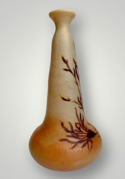 Legras Sumatra Vase with Seaweed Design