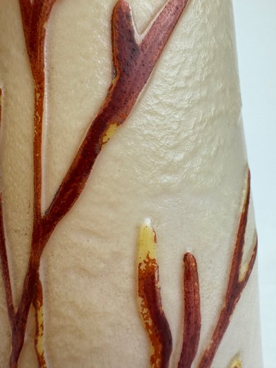 Legras Sumatra Vase with Seaweed Design