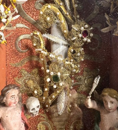 Reliquary Italian diorama - 18th century