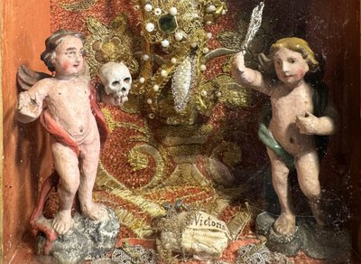 Reliquary Italian diorama - 18th century