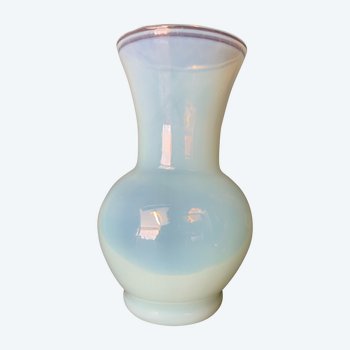 Small opal crystal vase "soap bubble