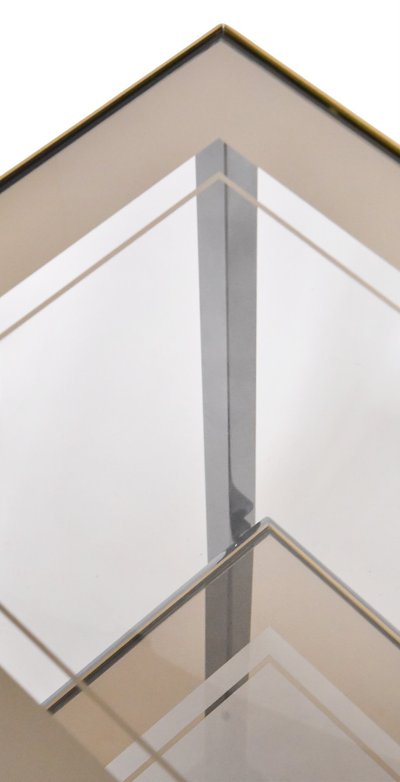 Belgo Chrome side table, 1970-1980s