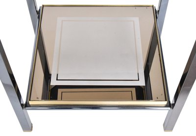 Belgo Chrome side table, 1970-1980s