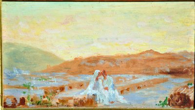 Gaston Simoës de Fonseca : 4 Öl auf Holz ( Landschaften in Griechenland )