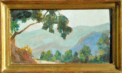 Gaston Simoës de Fonseca : 4 Öl auf Holz ( Landschaften in Griechenland )