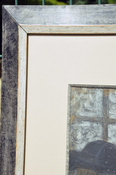Alphonse Lévy dit Alan Levy pastel original scène de taverne entre un musulman et un juif