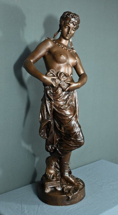 Importante bronzo "Nycia" di Ch. Le Bourg - seconda metà del XIX secolo