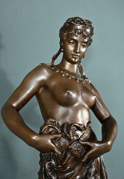 Importante bronzo "Nycia" di Ch. Le Bourg - seconda metà del XIX secolo