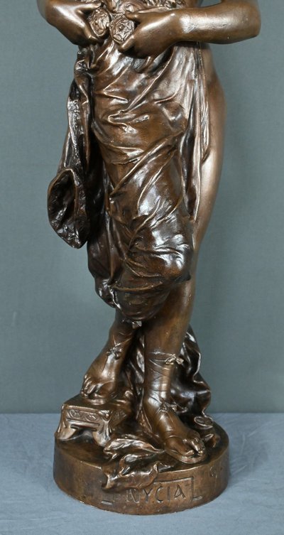 Importante bronzo "Nycia" di Ch. Le Bourg - seconda metà del XIX secolo