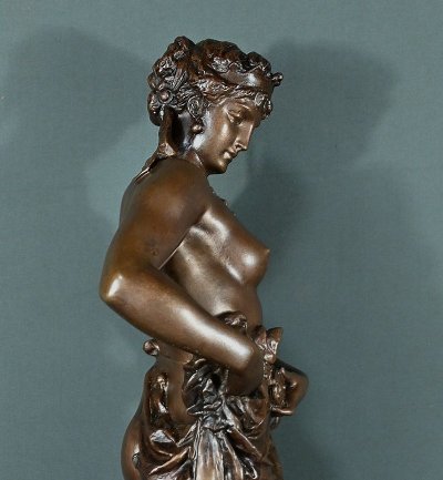 Importante bronzo "Nycia" di Ch. Le Bourg - seconda metà del XIX secolo