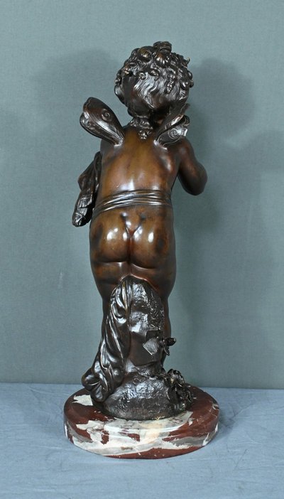 Importante bronzo "Amour envoyant des Baisers" di A. Moreau - Fine del XIX secolo