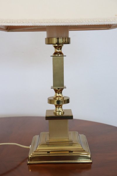 Goldene Nachttischlampen, 1970er, 2er Set