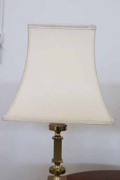 Goldene Nachttischlampen, 1970er, 2er Set