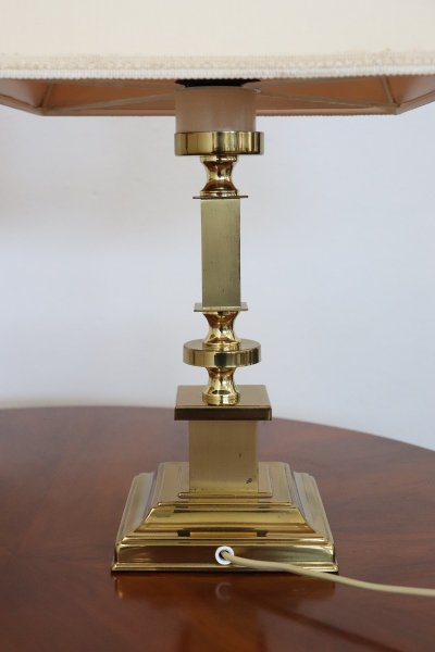 Goldene Nachttischlampen, 1970er, 2er Set