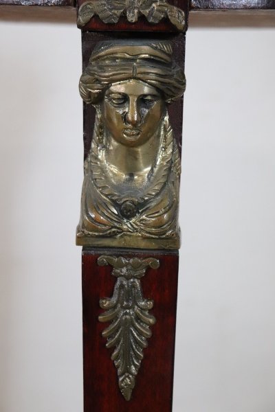 Guéridon En Acajou De Style Empire, XXe Siècle