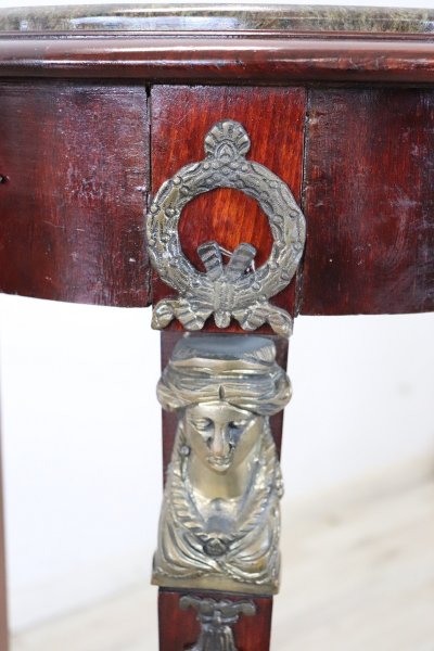 Guéridon En Acajou De Style Empire, XXe Siècle