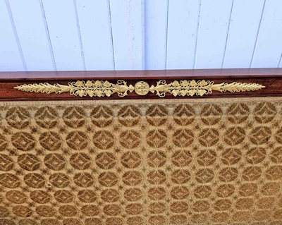 Empire Era Mahogany And Gilt Bronze Mercury Bench Seat