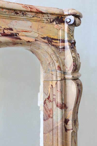 Antique marble fireplace