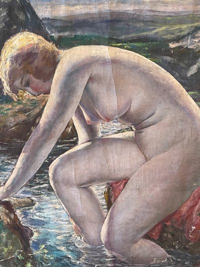 "Le bain", Yasushi Tanaka (1886-1941)