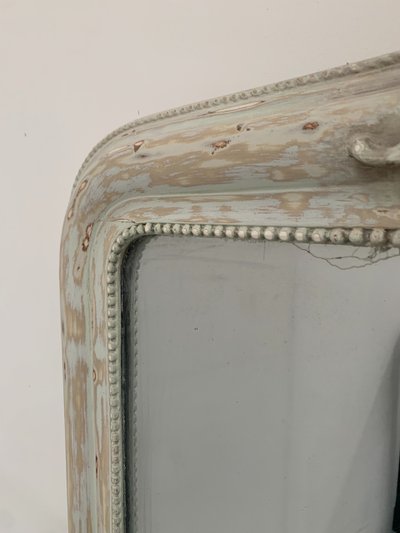 Louis XV style mirror in wood and patinated stucco XIX century