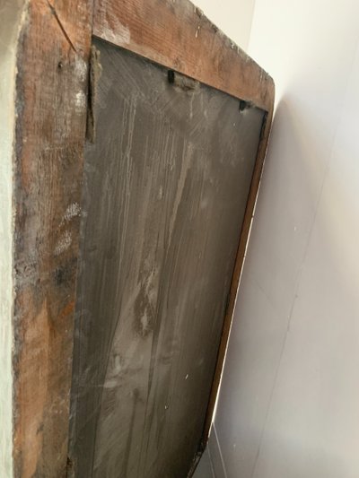 Louis XV style mirror in wood and patinated stucco XIX century