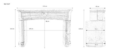 Antique fireplace