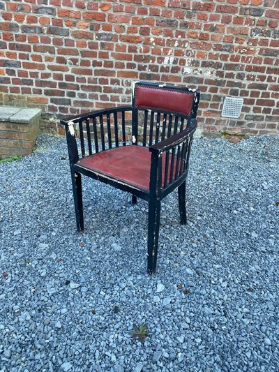 Joseph Hoffmann (1870 -1956) Pour Josef Et Jacob Kohn Fauteuil Gondole