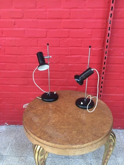 Pair of small, adjustable accent lamps, circa 1950/1960