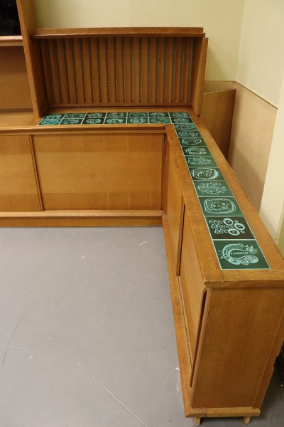 Guillerme Et Chambron Importante mobile ad angolo, Edition Votre Maison Circa 1965