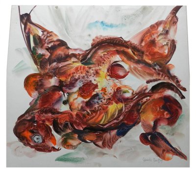 "Gabrielle Bouffay, acquerello su carta, circa 1970"