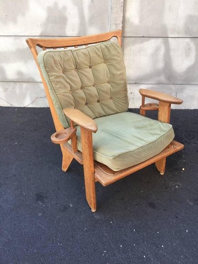 Guillerme Et Chambron , Paire De Fauteuils Edition Votre Maison Circa 1970
