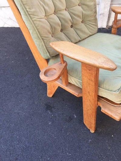 Guillerme Et Chambron , Paire De Fauteuils Edition Votre Maison Circa 1970