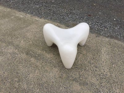 Douglas Mont , Tabouret Vintage En Plastique