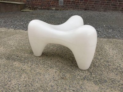 Douglas Mont , Tabouret Vintage En Plastique