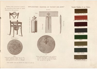 Tables gigognes par KOHN, Sécession viennoise, 1910 , 2 teintes