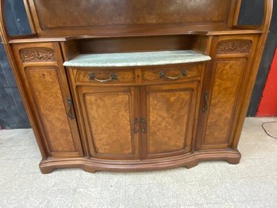 Gauthier-poinsignon & Cie , Großes Jugendstil-Buffet Aus Mahagoni Und Ulmenholz Circa 1900