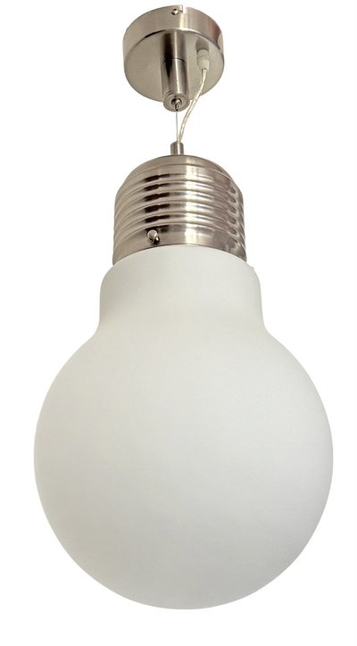 Giant light bulb pendant by Agemob International, 1980s