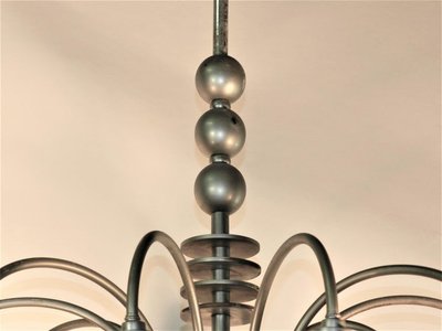 Large Modrenist Art Deco Chandelier Circa 1930/1950