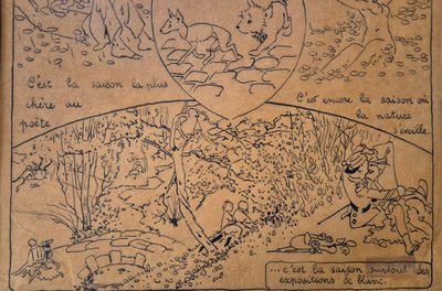 Le Printemps Drawing on Carlegle tracing paper