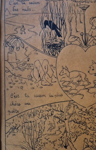 Le Printemps Drawing on Carlegle tracing paper